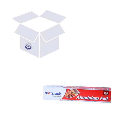 كرتون ورق قصدير هوت باك 450 مم 6 حبات