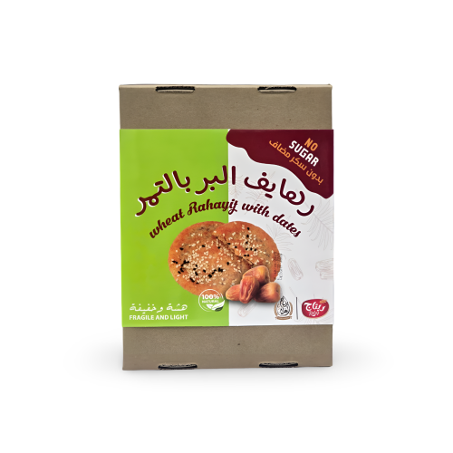 رهايف البر بالتمر – طعم أصيل بدون سكر مضاف