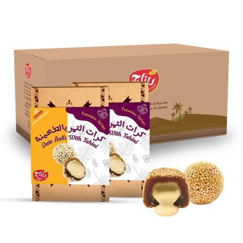 كرات التمر بالطحينة – كرتون 6 عبوات | سناك صحي طبي...