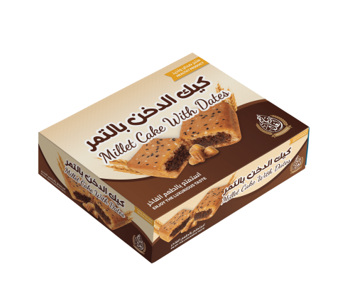 كيك بار الدخن بالتمر