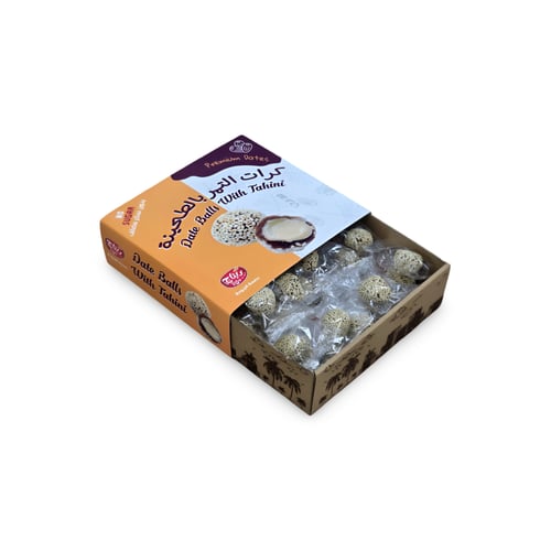 كرات التمر بالطحينة