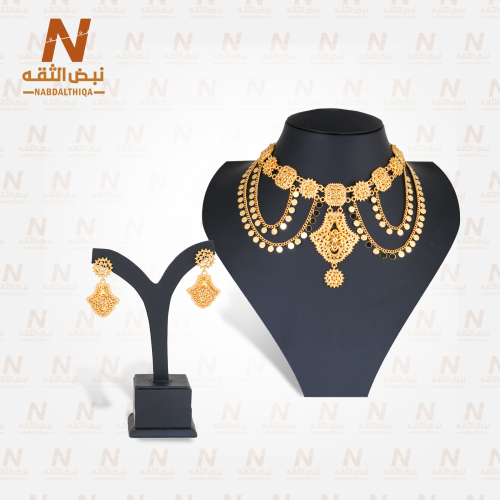 طقم مطلي ذهب فاخر