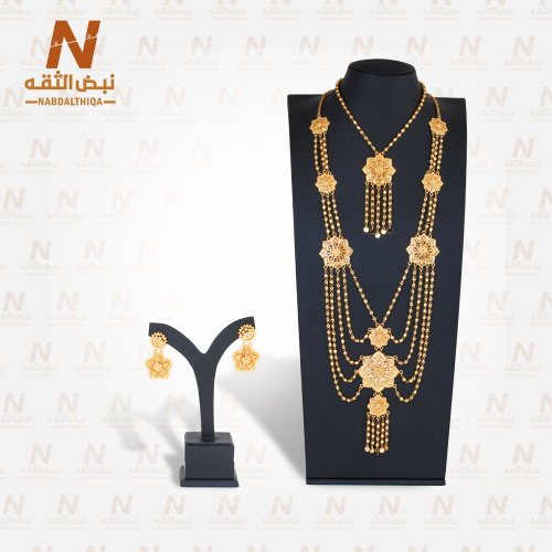 طقم مطلي ذهب فاخر