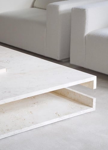 طاولة رخام ترافنتينو