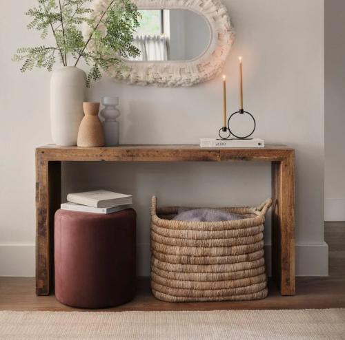 كنسول خشب طبيعي