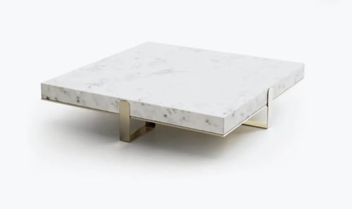 طاولة رخام بقاعدة حديدية