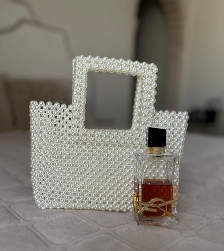 شنطة بالخرز اللؤلؤي