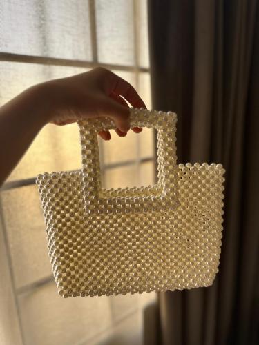 شنطة بالخرز اللؤلؤي