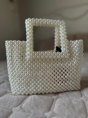 شنطة بالخرز اللؤلؤي