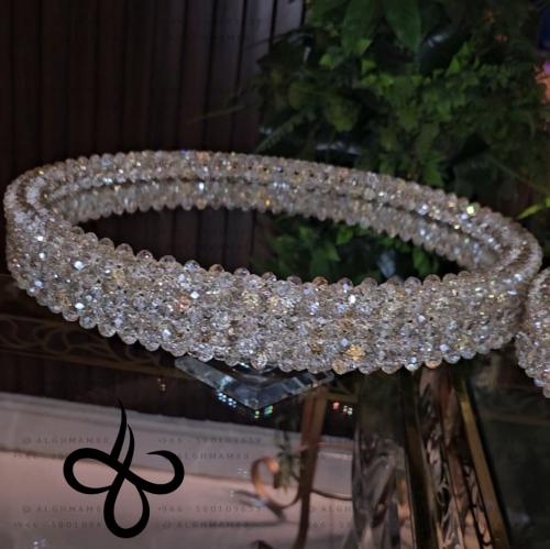 صينية دائري وسط مقاس 33 سانتي مع ستاند