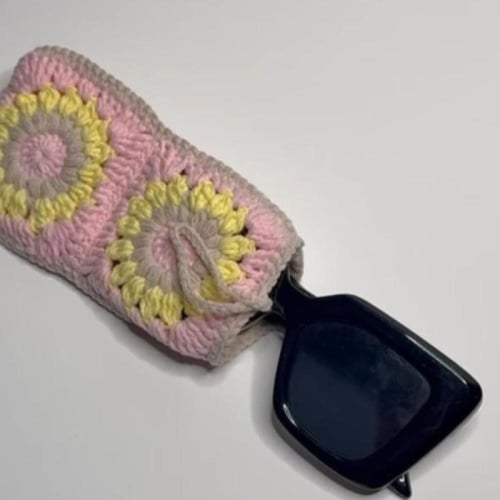 جراب نظارة كروشيه يدوي | بيت للنظارة أنيق ومميز