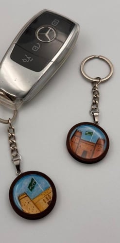 1 ميدالية (تعليقة) مفاتيح رسم يدوي