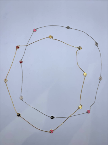 عقد فضة ابيض