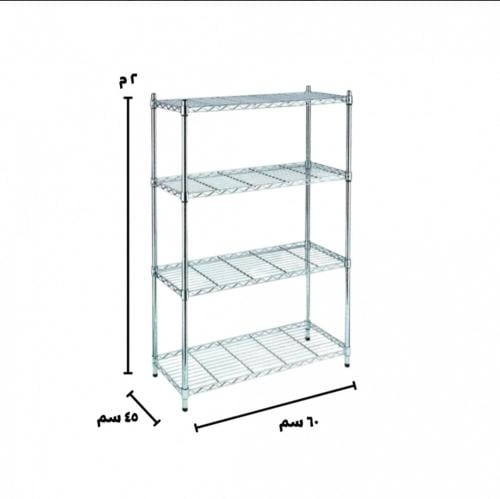 ارفف كروم مسطحة 200x60x45سم