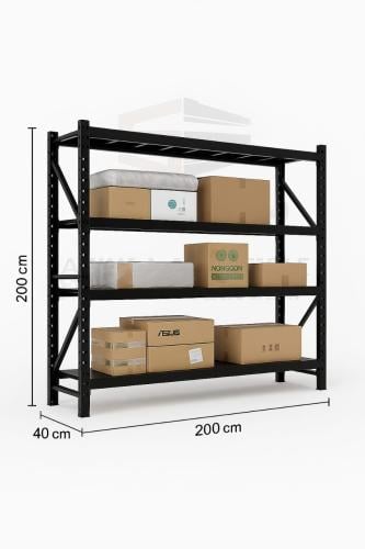 رفوف تخزين خفيفة إلى متوسطة التحمل 200×200x40 لون...
