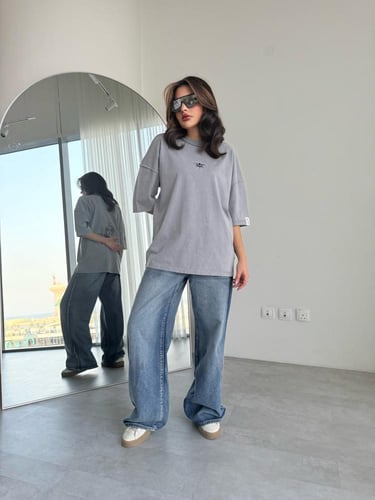 Oversized T-shirt Gray