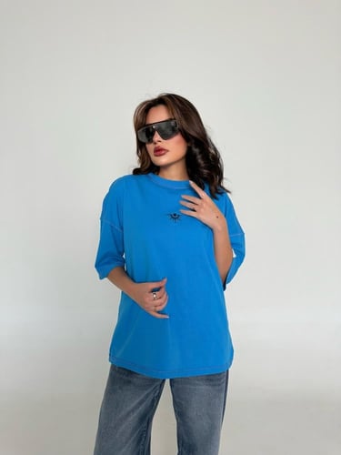 Oversized T-shirt Blue
