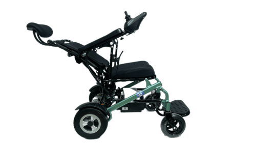 كرسي كهربائي فاخر متحرك قابل للطي بخاصية التحكم عن...