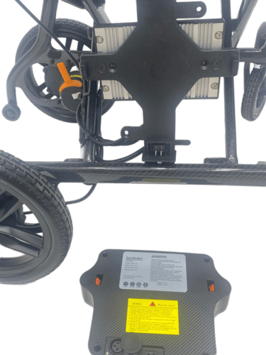 كرسي كهربائي كربون فايبر خفيف الوزن-بطارية جانبية-...