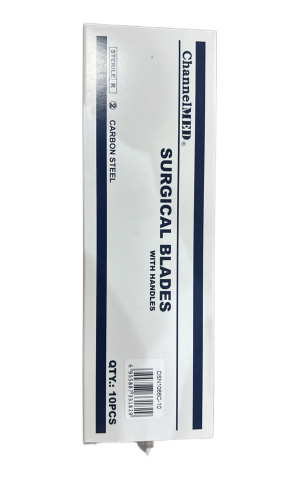 SURGICAL BLADE WITH HANDEL SIZE-10-مشرط جراحي بيد...