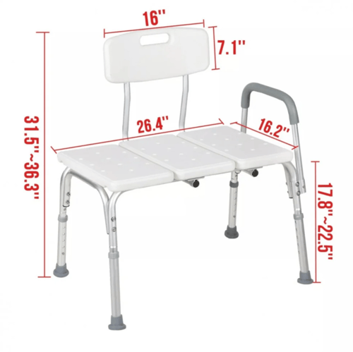 كرسي استحمام متحرك مريح لكبار السن وذوي الاحتياجــ