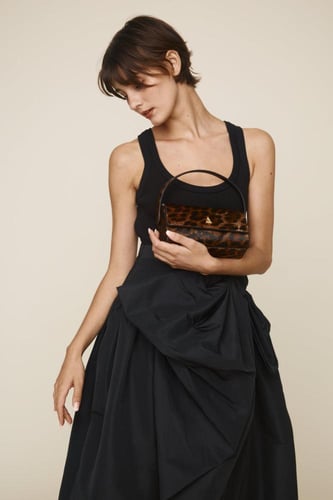 حقيبة لا بوشيت من شعر العجل المرقط ماركة فيرافايد