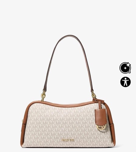 حقيبة كتف سيسيلي متوسطة الحجم بشعار سيجنيتشر- مايك...