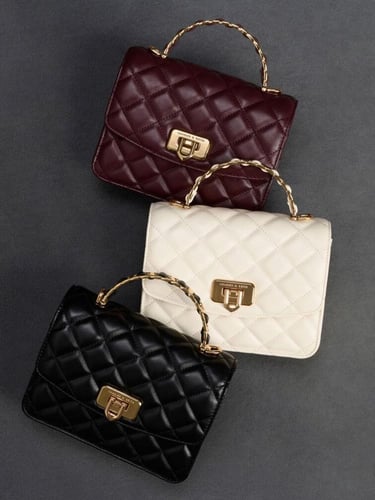 حقيبة كريسيدا المبطنة ذات المقبض العلوي-عدة ألوان