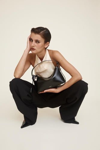 فيرافايد حقيبة هوبو -اسود فضي