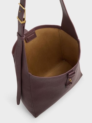 حقيبة هوبو جلدية مع حزام من بيريل -عدة ألوان