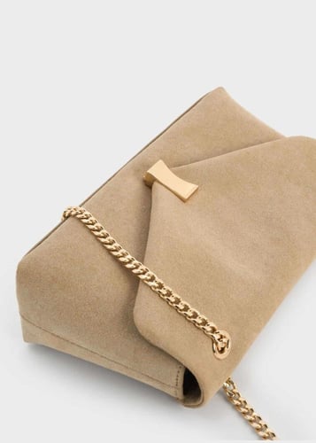 حقيبة ليليبيت مخمل بسلسلة وحزام تشارلز اند كيث - ب...