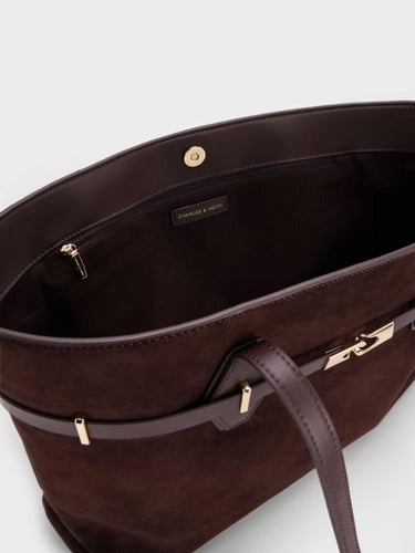 حقيبة ارليت توت باق جلد الغزال من تشارلز اند كيث-ل...