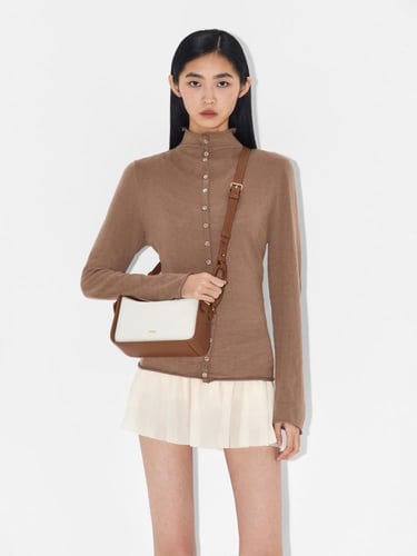 ماركة بيدرو حقيبة ديمي-بني