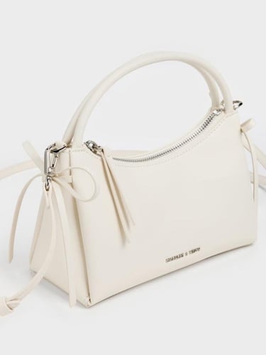 حقيبة هازل بمقبض علوي تشارلز اند كيث -كريمي