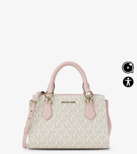 حقيبة مارلين صغيرة بشعار التوقيع مايكل كورس- لونين