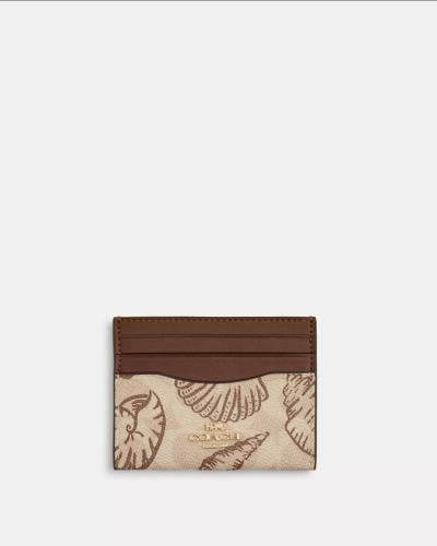 حامل بطاقات بطبعة بحرية من ماركة كوتش