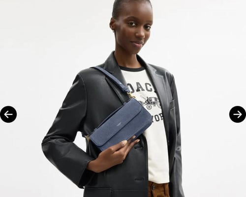 حقيبة كتف الورا بمقبض علوي - ماركة كوتش