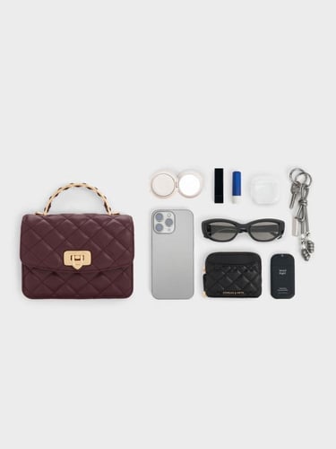 حقيبة كريسيدا المبطنة ذات المقبض العلوي-عدة ألوان