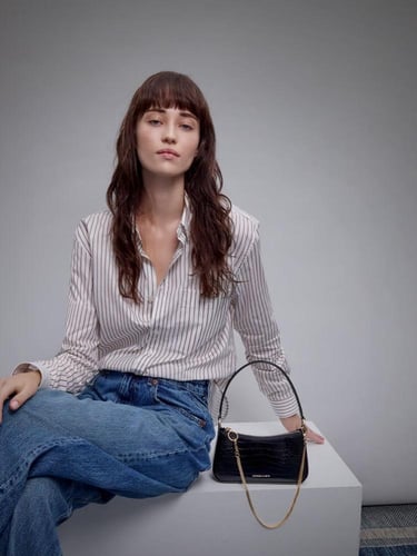 حقيبة كتف السبيث تشارلز اند كيث - أسود