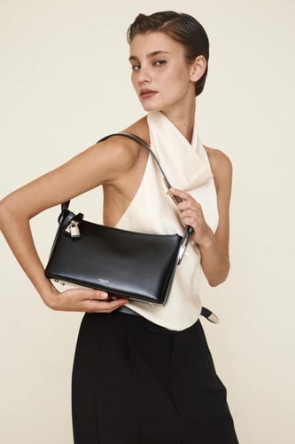 فيرافايد حقيبة هوبو -اسود فضي