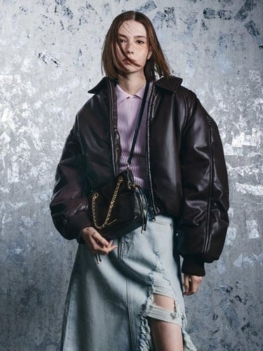 حقيبة اريا كروس بودي بمقابض مزدوجة مجدولة تشارلز ا...