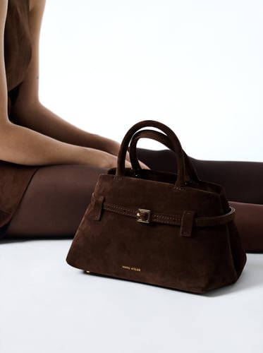 حقيبة لو كامبون 25 من مانو أتيليه – لون بني غامق