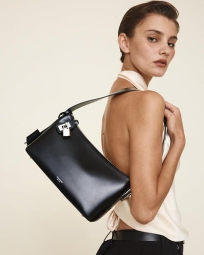 فيرافايد حقيبة هوبو -اسود فضي