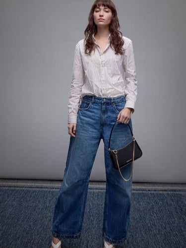 حقيبة كتف السبيث تشارلز اند كيث - أسود