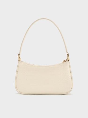 حقيبة كتف السبيث تشارلز اند كيث - كريمي