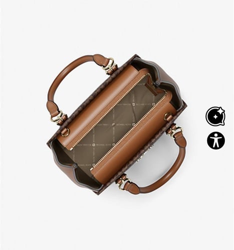 حقيبة مارلين صغيرة بشعار التوقيع مايكل كورس- لونين