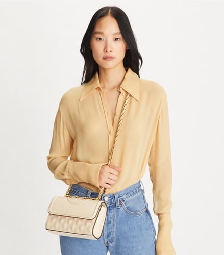 توري بورش حقيبة فيلمنغ صغيره-كريمي