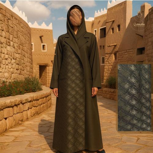عباية قماش جاكار ، قصة A-line