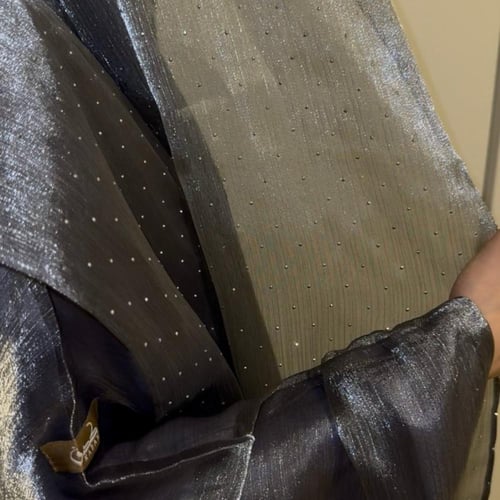 عباية قماش اورجنزا شيفون مبطنة ، قصة بشت