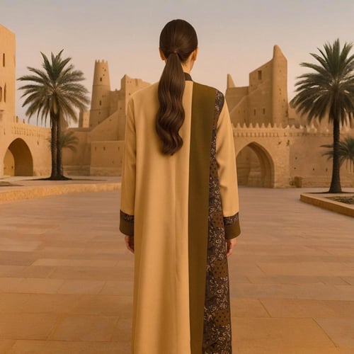 عباية شتوية قماش جوخ تركي